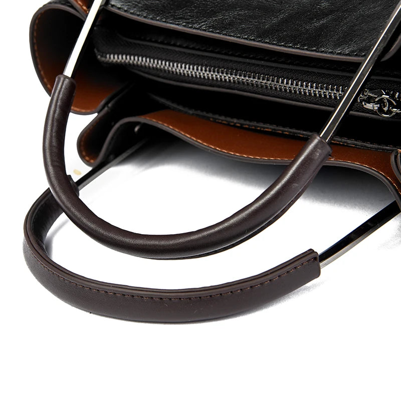Quality Leather Soft Leather Women Totes Bag 2024 New Luxury Female Shoulder Crossbody Bag Designer Ladies Handbag Messenger Sac