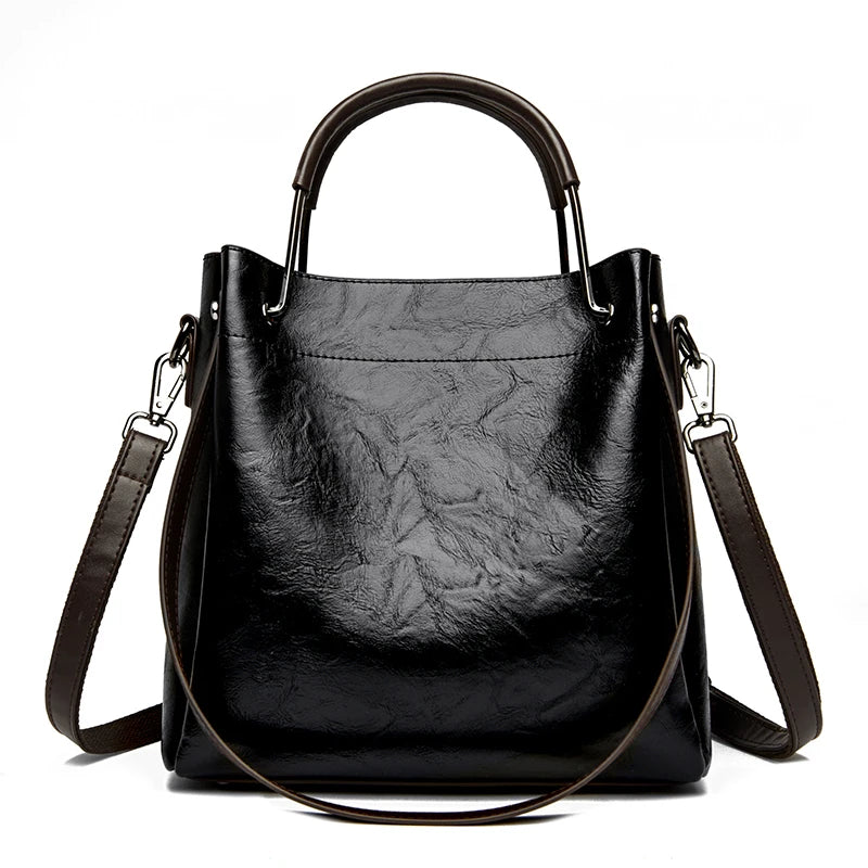 Quality Leather Soft Leather Women Totes Bag 2024 New Luxury Female Shoulder Crossbody Bag Designer Ladies Handbag Messenger Sac