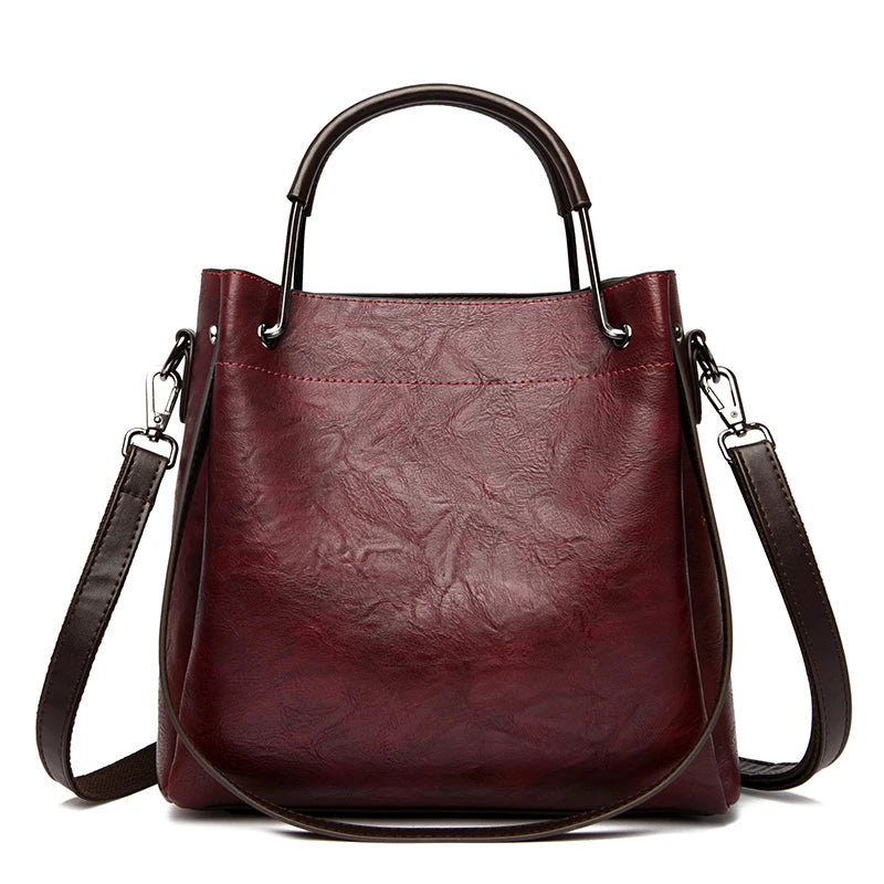 Quality Leather Soft Leather Women Totes Bag 2024 New Luxury Female Shoulder Crossbody Bag Designer Ladies Handbag Messenger Sac