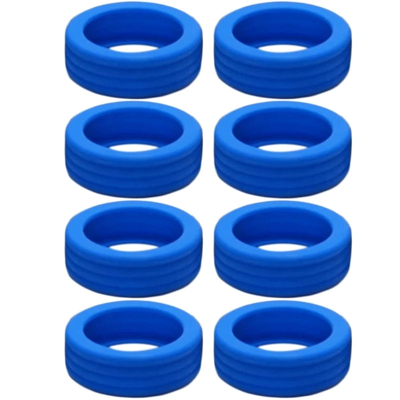 Quiet Luggage Caster Covers Silicone Wheels Case Smooth & Quiets Travel Repair