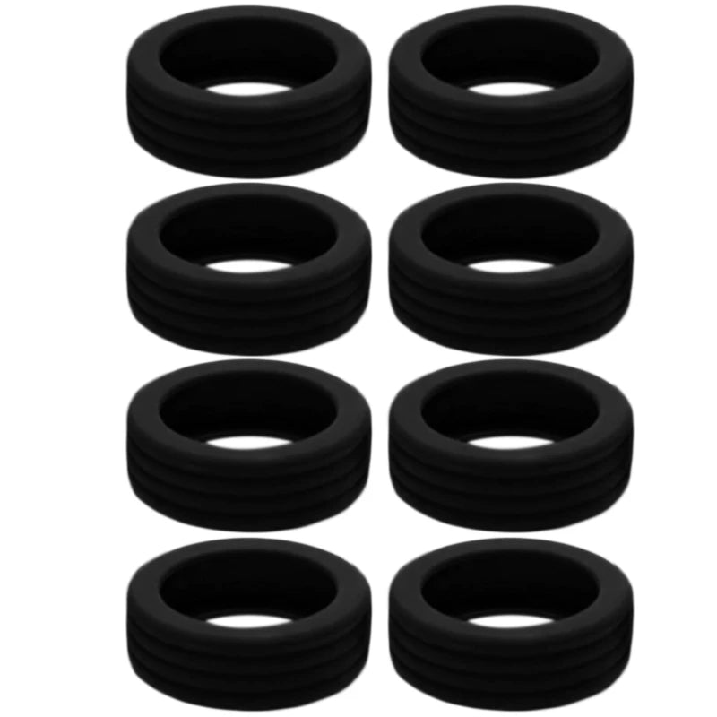 Quiet Luggage Caster Covers Silicone Wheels Case Smooth & Quiets Travel Repair