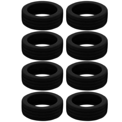 Quiet Luggage Caster Covers Silicone Wheels Case Smooth & Quiets Travel Repair