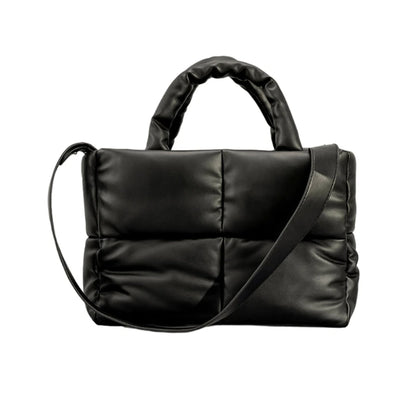 Quilted Tote Bag Functional Women's Shoulder Bags Handbag with Zipper Closure