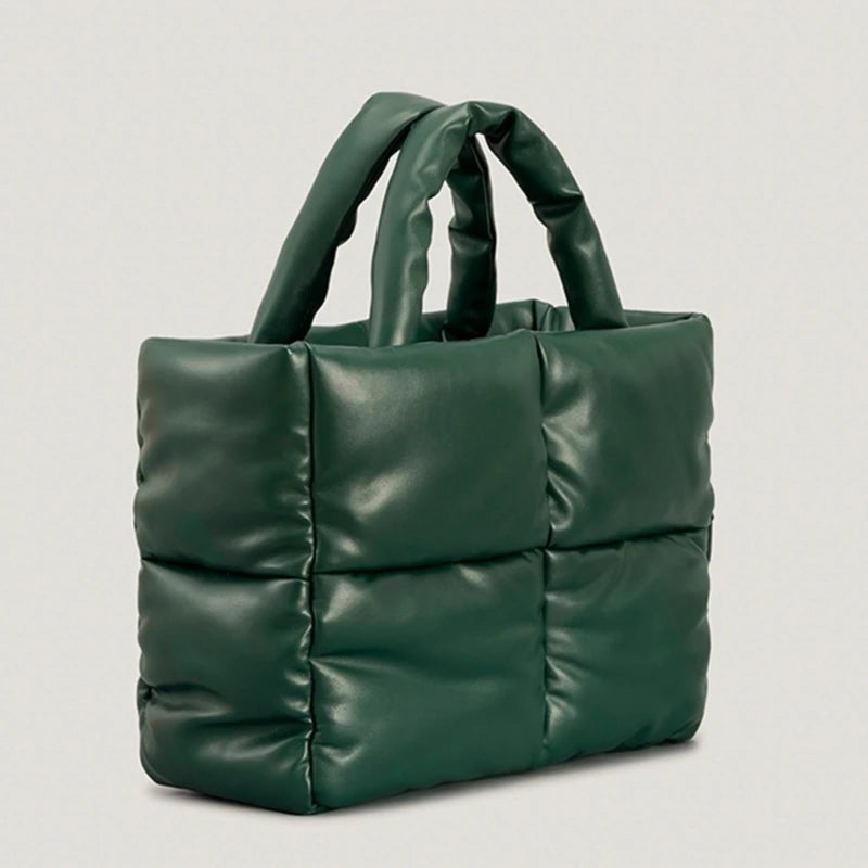 Quilted Tote Bag Functional Women's Shoulder Bags Handbag with Zipper Closure