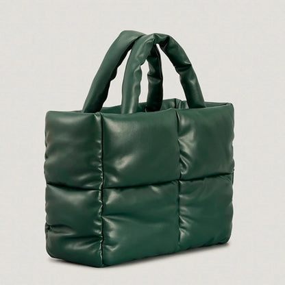 Quilted Tote Bag Functional Women's Shoulder Bags Handbag with Zipper Closure
