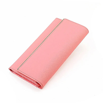 RFDI Anti-theft Brush Long Lady's Genuine Leather Large Capacity Ladies Tri-fold Wallet Coin Purse