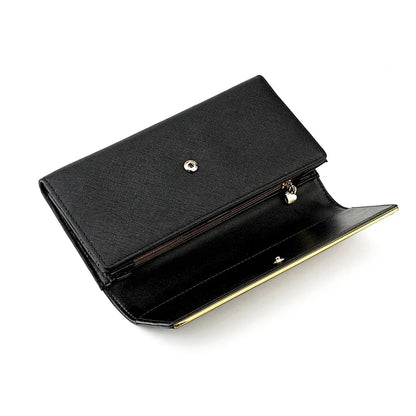 RFDI Anti-theft Brush Long Lady's Genuine Leather Large Capacity Ladies Tri-fold Wallet Coin Purse