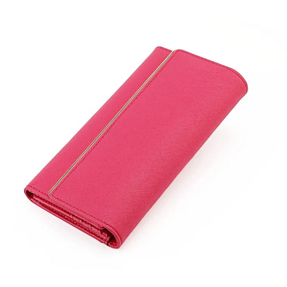 RFDI Anti-theft Brush Long Lady's Genuine Leather Large Capacity Ladies Tri-fold Wallet Coin Purse
