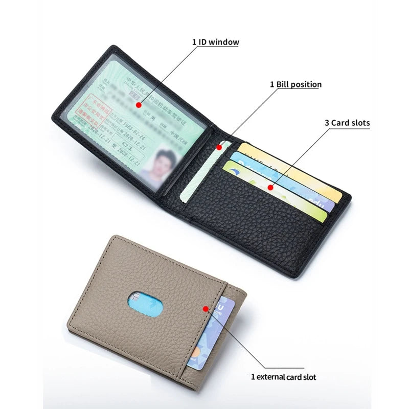 RFID Blocking Driver License Holder for Men Women Credit Card Holder Wallet