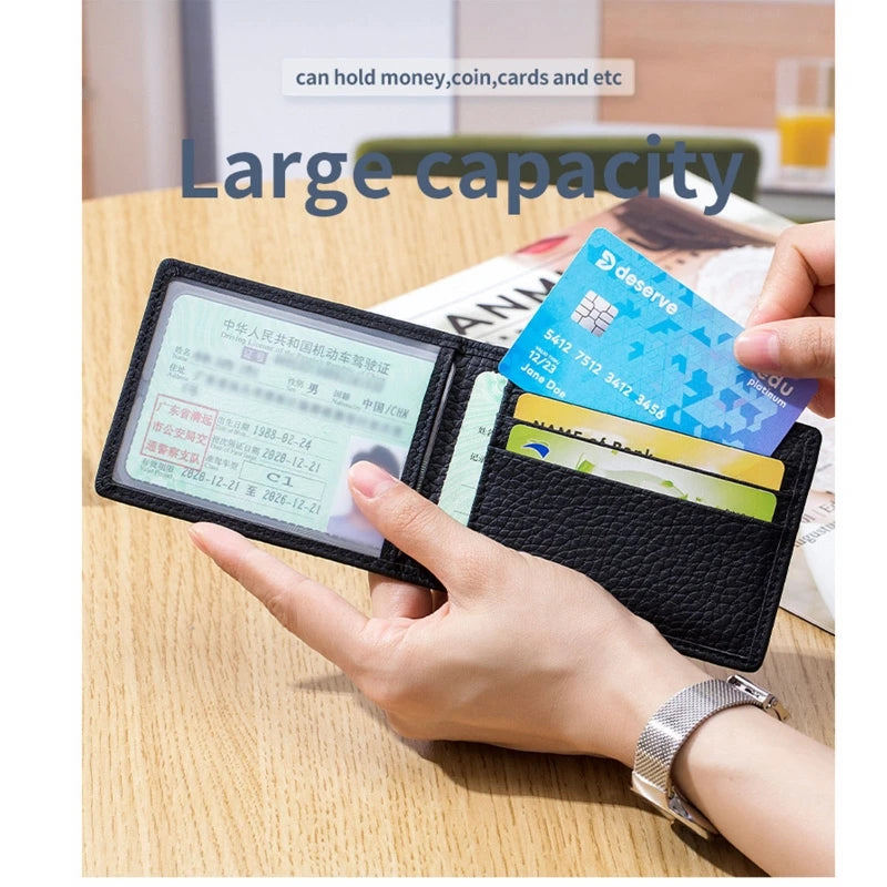 RFID Blocking Driver License Holder for Men Women Credit Card Holder Wallet