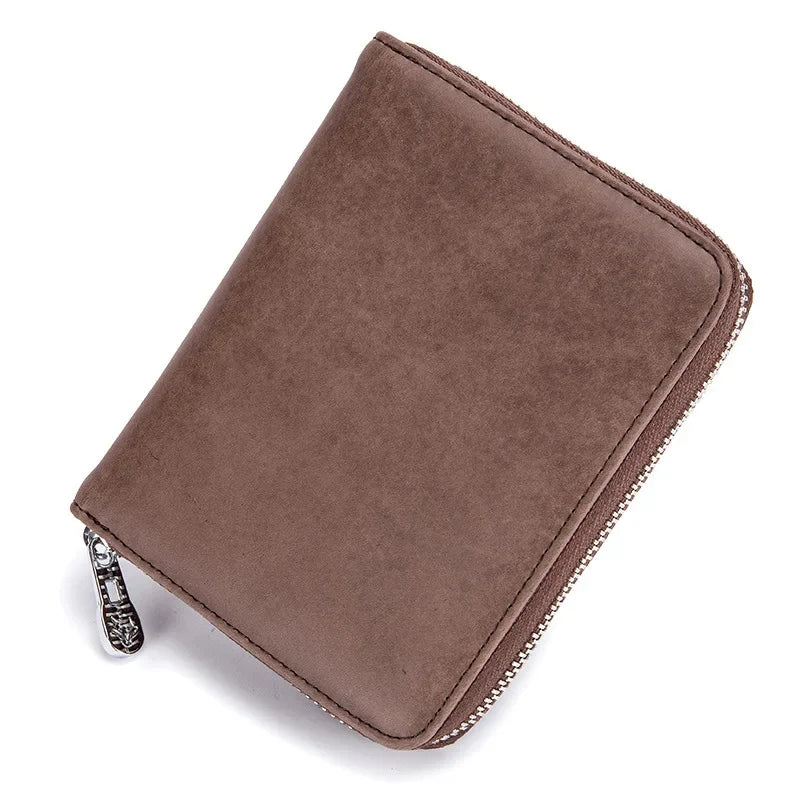 RFID Blocking Genuine Leather Women Wallets Men Credit Wallet Anti Theft 36 Card Holder Man Passport Cell Phone Purse