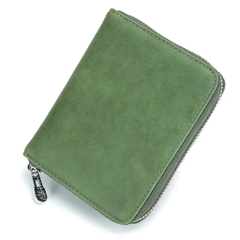 RFID Blocking Genuine Leather Women Wallets Men Credit Wallet Anti Theft 36 Card Holder Man Passport Cell Phone Purse