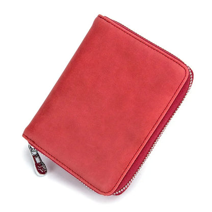 RFID Blocking Genuine Leather Women Wallets Men Credit Wallet Anti Theft 36 Card Holder Man Passport Cell Phone Purse