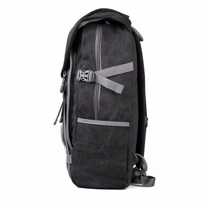 RUIL Canvas Backpack Men Travel Schoolbag 14.1Inch Laptop Notebook BackPack Laptop Large Capacity Computer Bag school Bag
