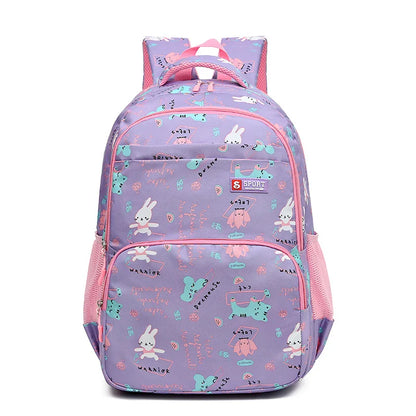 Rabbit School Bags For Teenage Girls Schoolbag Children Backpacks Cute Animal Print Canvas School Backpack Kids Book Bag Pack