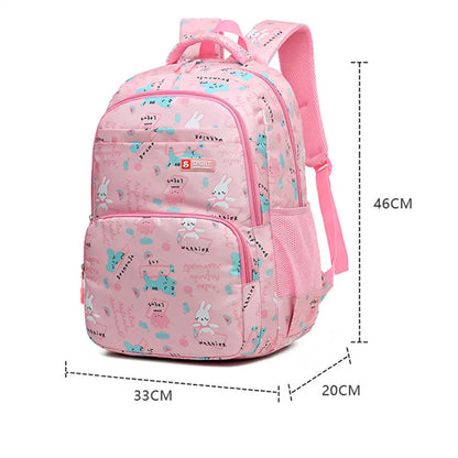 Rabbit School Bags For Teenage Girls Schoolbag Children Backpacks Cute Animal Print Canvas School Backpack Kids Book Bag Pack