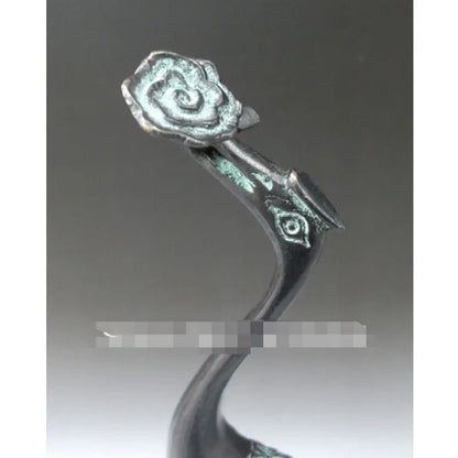 Rare CHINESE bronze Carved ' Red-crowned crane Turtle ' Statue
