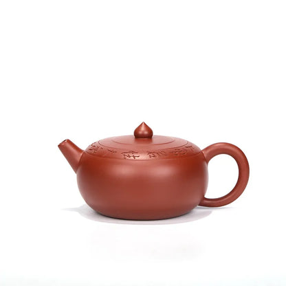 Raw Ore Dahongpao Handmade Tea Set, Zisha Yixing Pot, Kung-Fu Teapot, Purple Clay Drinkware