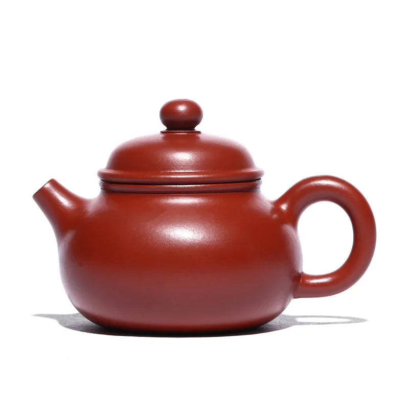 Raw Ore Dahongpao Sketch Rongtian Brewing Teapot, Zisha Teapot, Yixing Handmade Pot, Kung-Fu Teaware Purple Clay Drinkware