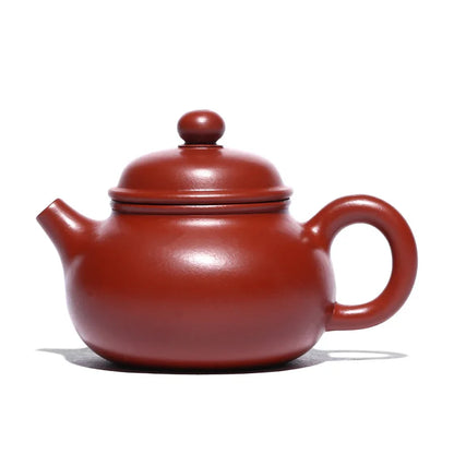 Raw Ore Dahongpao Sketch Rongtian Brewing Teapot, Zisha Teapot, Yixing Handmade Pot, Kung-Fu Teaware Purple Clay Drinkware