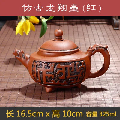 Raw Ore Household Teapot Handmade Large Capacity Tea Making Device Ceramic Purple Sand Kung Fu Tea Set Mainland China