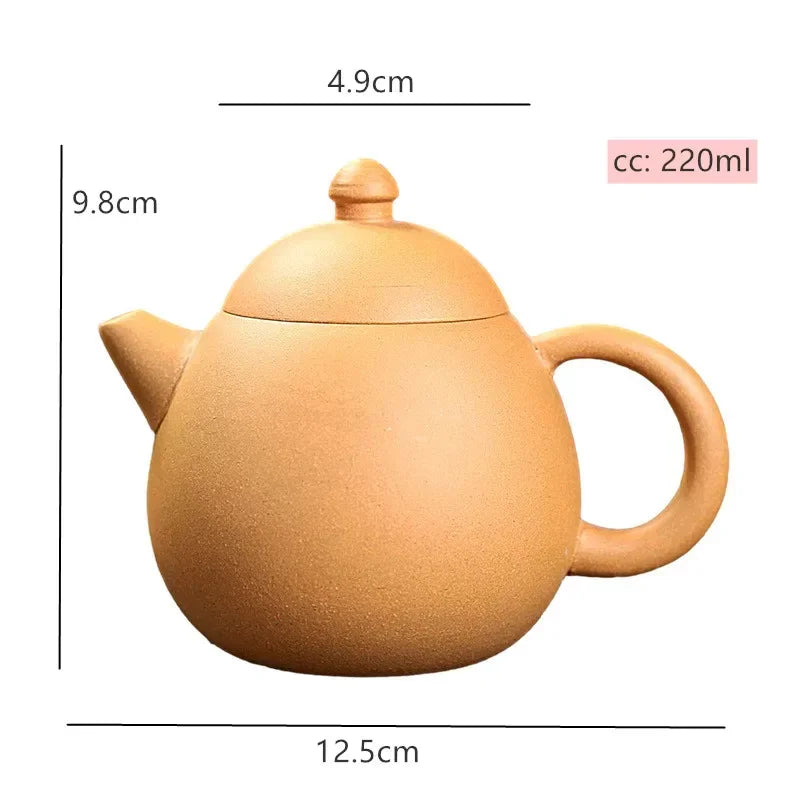 Raw Ore Section Mud Dragon Egg Teapot Antique Yixing Purple Clay Tea Pot Teaset Chinese Filter Tea Maker Teaware Accessories