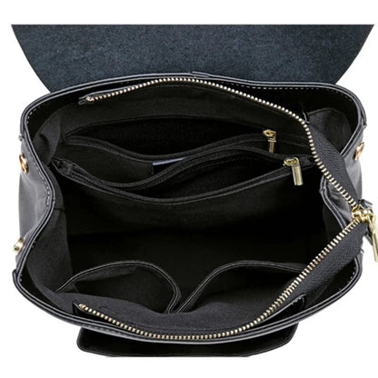 Real Cowhide Backpack Student School Daypack Single Shoulder Bags Fashion Travel Bag Knapsack Genuine Leather Women Rucksack