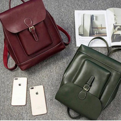 Real Cowhide Backpack Student School Daypack Single Shoulder Bags Fashion Travel Bag Knapsack Genuine Leather Women Rucksack
