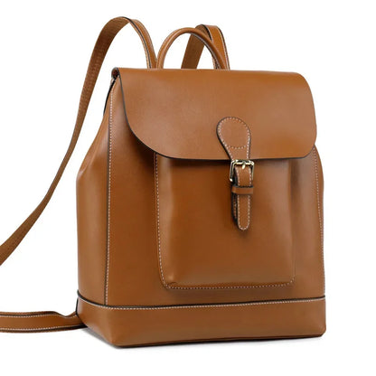 Real Cowhide Backpack Student School Daypack Single Shoulder Bags Fashion Travel Bag Knapsack Genuine Leather Women Rucksack