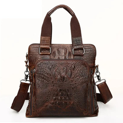 Real Genuine Leather Handbag Men Business Single Shoulder Bag Fashion Cross Body Messenger Bags Male Tote Men's Briefcase