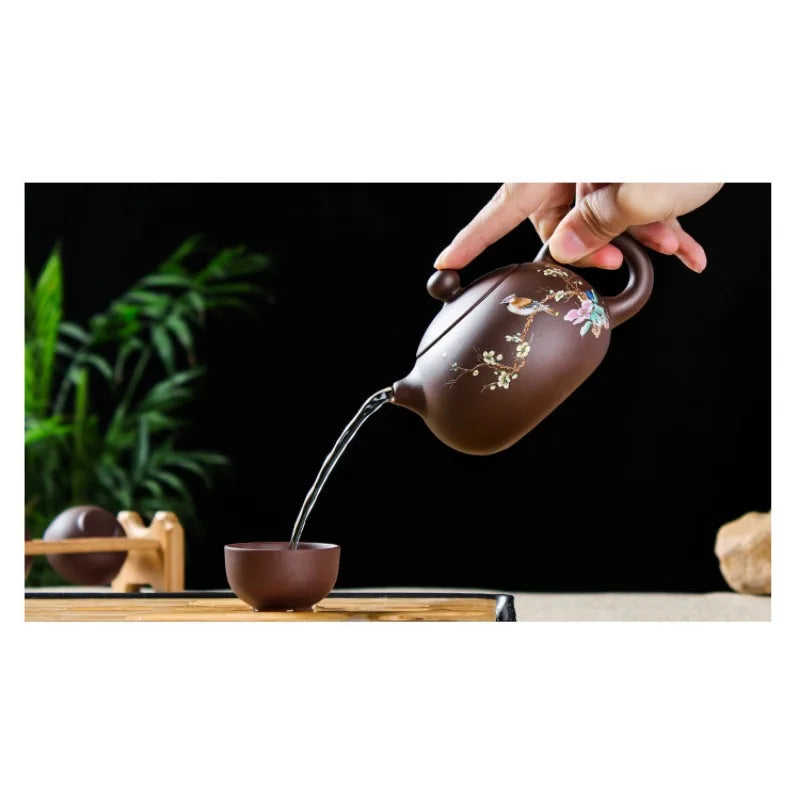 Real Handmade Yixing Clay Teapot Chinese Kettle Puer Tea Set Kung Fu Zisha Teaware