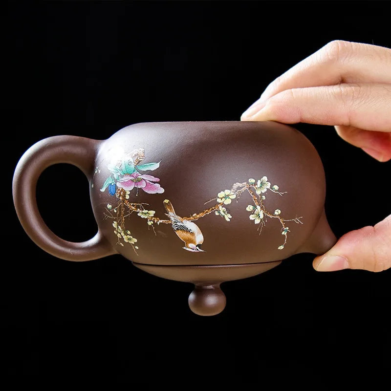Real Handmade Yixing Clay Teapot Chinese Kettle Puer Tea Set Kung Fu Zisha Teaware
