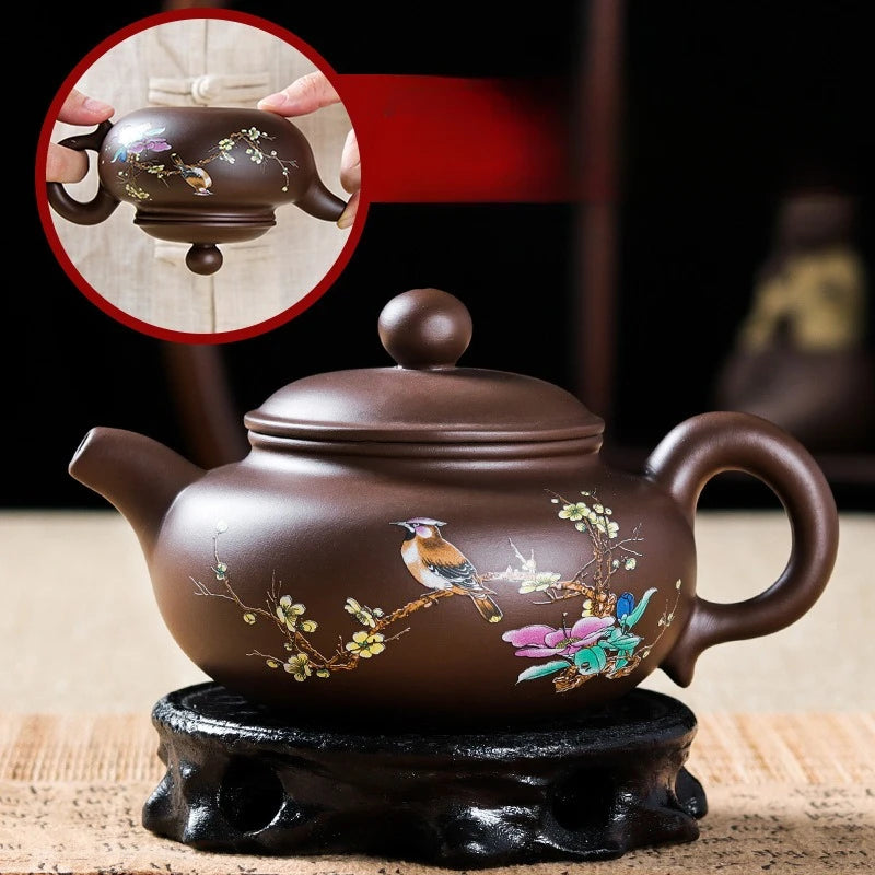 Real Handmade Yixing Clay Teapot Chinese Kettle Puer Tea Set Kung Fu Zisha Teaware