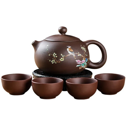 Real Handmade Yixing Clay Teapot Chinese Kettle Puer Tea Set Kung Fu Zisha Teaware