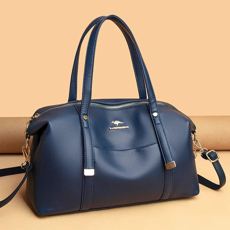 Real Women Soft Leather Shoulder Bags Luxury Women's Bag High Quality Ladies Handbag Fashion Female Messenger Bag Large Tote Sac
