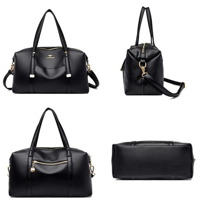 Real Women Soft Leather Shoulder Bags Luxury Women's Bag High Quality Ladies Handbag Fashion Female Messenger Bag Large Tote Sac
