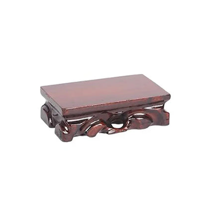 Rectangle solid wood root carving, peculiar stone base, bottom bracket, Buddha statue, antique vase, bonsai decoration base
