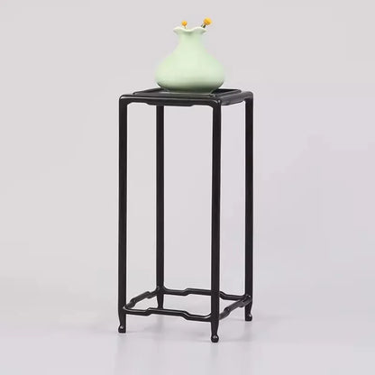Rectangular Black Solid Wood Base, Fish Tank Vase, Bonsai, strange Stone, Handicraft and Decoration