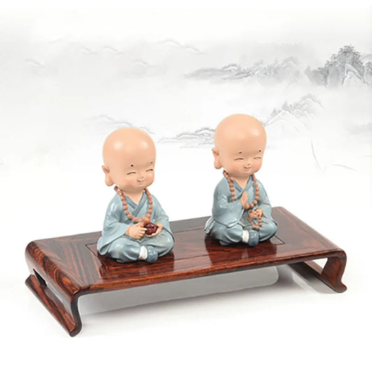 Rectangular wooden Buddha statue base, strange stone vase, tea pot, incense burner, decoration base