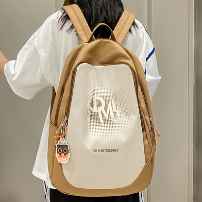 Red Girl High Capacity Travel Book Backpack Lady Nylon Bag Trendy Female Laptop Leisure College Backpack Fashion Women SchoolBag