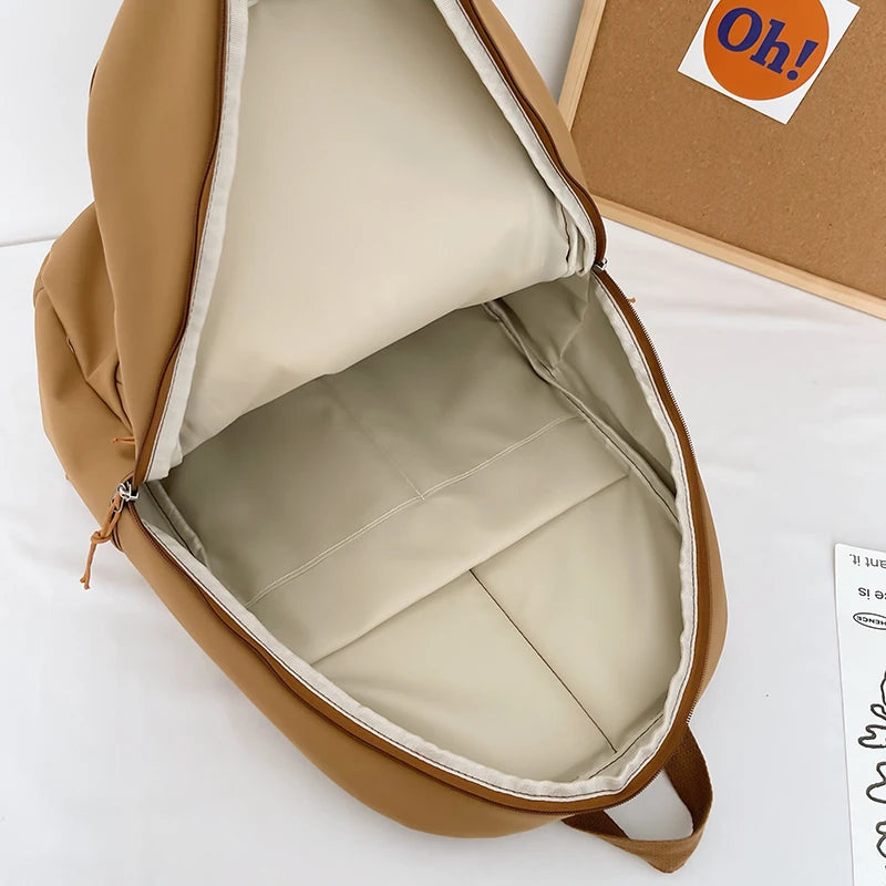 Red Girl High Capacity Travel Book Backpack Lady Nylon Bag Trendy Female Laptop Leisure College Backpack Fashion Women SchoolBag