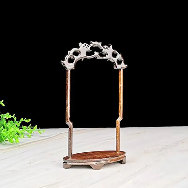 Red Wood Pendant Display Frame, Chinese Style Jewelry Frame, Antique Frame, Brush Holder, Carved Decoration