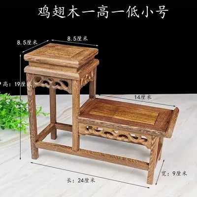 Red Wood Pendant Display Frame, Chinese Style Jewelry Frame, Antique Frame, Brush Holder, Carved Decoration