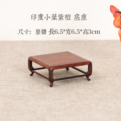 Redwood Miniature Potted Display Bracket, Solid Wood, Red Sour Branches, Simple Tea Pot, Incense Stove, Flower Vase Decoration