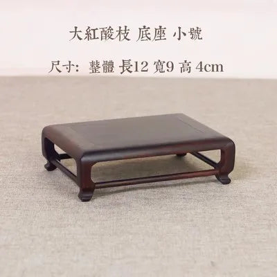 Redwood Miniature Potted Display Bracket, Solid Wood, Red Sour Branches, Simple Tea Pot, Incense Stove, Flower Vase Decoration