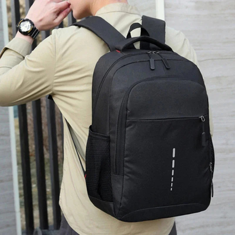 Reflective Men's 15.6 Inch Laptop Backpack USB Waterproof Notebook School Travel Bag Schoolbags Pack For Male Women Female