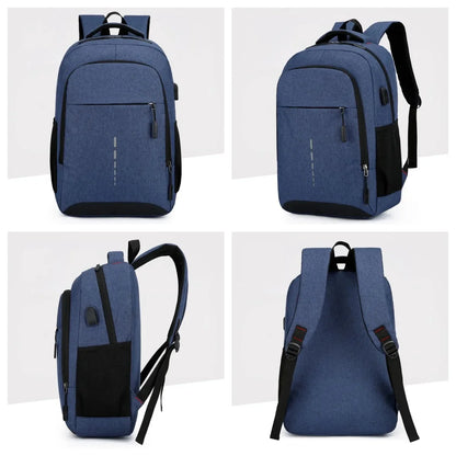 Reflective Men's 15.6 Inch Laptop Backpack USB Waterproof Notebook School Travel Bag Schoolbags Pack For Male Women Female