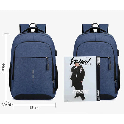 Reflective Men's 15.6 Inch Laptop Backpack USB Waterproof Notebook School Travel Bag Schoolbags Pack For Male Women Female
