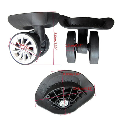 Replacement Luggage Wheels Portable A57 Suitcase Wheels Luggage Swivel Trolley Case Luggage Wheel for Repair Replacement