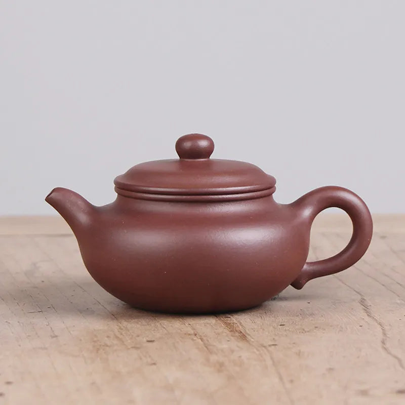 Required for Getting Started！Deyuanchang Purple Clay Antique Yixing Purple Clay Pot Water Hole inside Does Not Block Tea Half-Ha